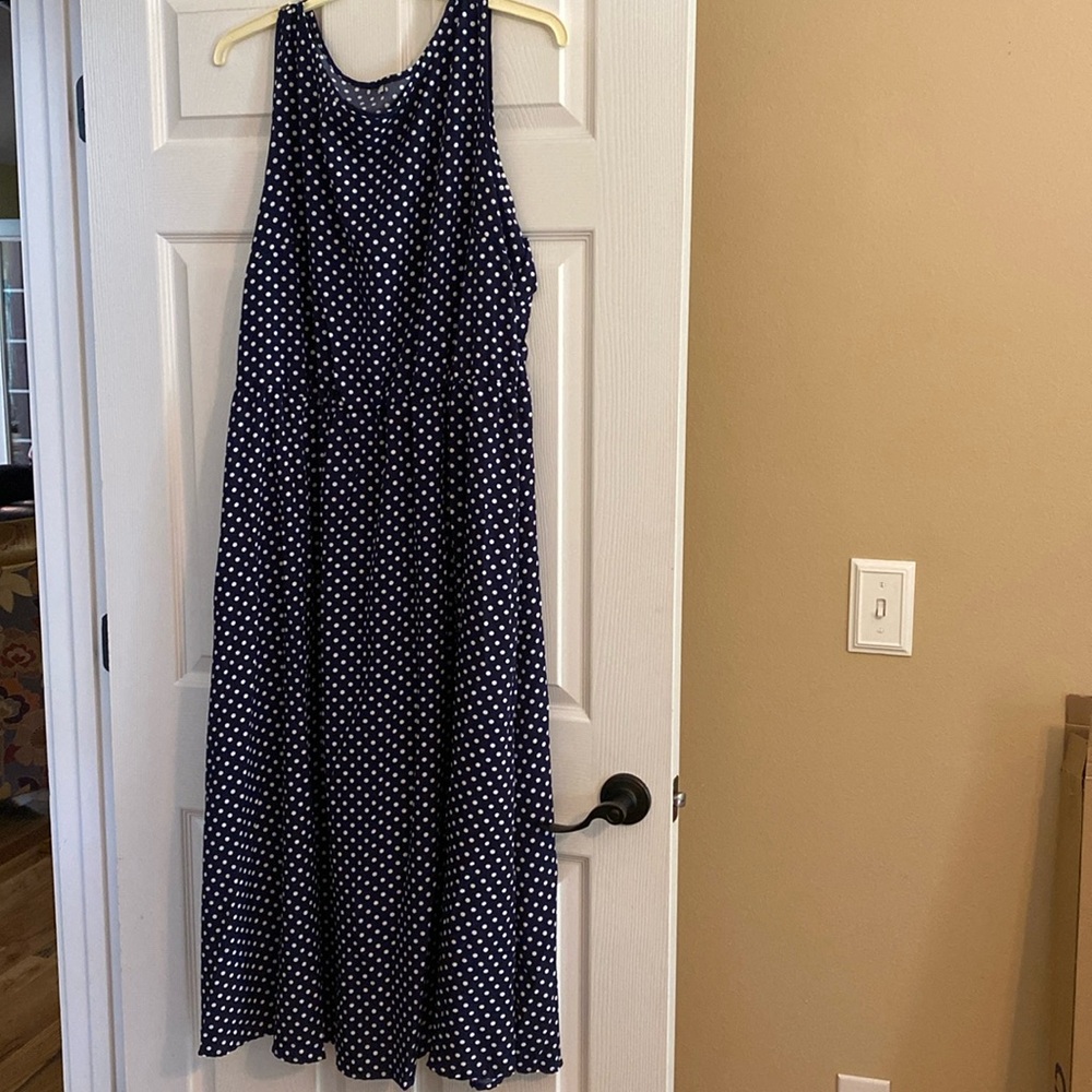 Size 3xl long polka dotted tank dress.